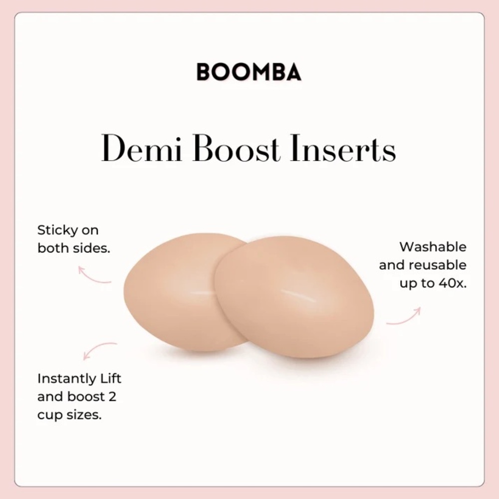Boomba Demi Boost Inserts - Beige, with care kit